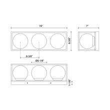Load image into Gallery viewer, Amelia Outdoor Wall Light - line drawing.
