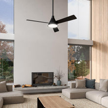 Load image into Gallery viewer, Archer LED Ceiling Fan in living room.
