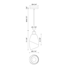 Load image into Gallery viewer, Capri Pendant Light - line drawing.
