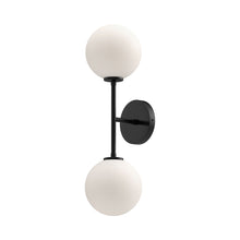 Load image into Gallery viewer, Cassia Wall Light in Matte Black.
