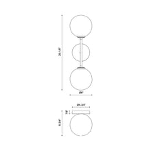 Load image into Gallery viewer, Cassia Wall Light - line drawing.
