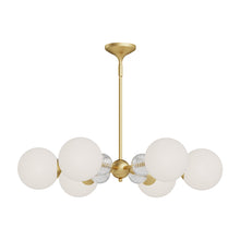 Load image into Gallery viewer, Celia Chandelier in Brushed Gold (6-Light).
