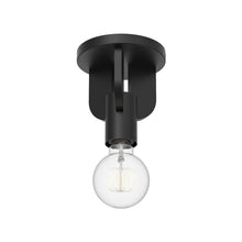 Load image into Gallery viewer, Claire Semi Flush Mount Ceiling Light in Matte Black (1-Light).

