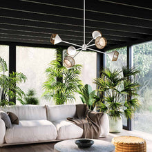 Load image into Gallery viewer, Daphne Chandelier in living room.
