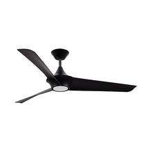 Load image into Gallery viewer, Emiko LED Ceiling Fan in Matte Black.
