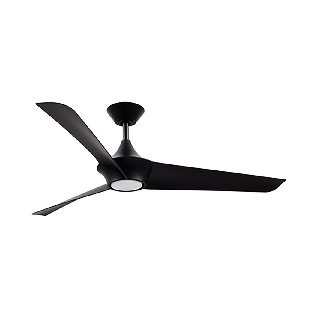 Emiko LED Ceiling Fan in Matte Black.
