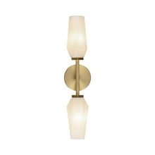 Load image into Gallery viewer, Krysta Bath Wall Light in Brushed Gold.
