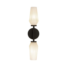 Load image into Gallery viewer, Krysta Bath Wall Light in Matte Black.

