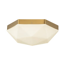 Load image into Gallery viewer, Krysta Flush Mount Ceiling Light in Brushed Gold.
