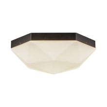 Load image into Gallery viewer, Krysta Flush Mount Ceiling Light in Matte Black.
