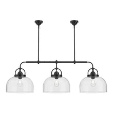 Load image into Gallery viewer, Lancaster Linear Pendant Light in Matte Black.
