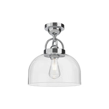 Load image into Gallery viewer, Lancaster Semi Flush Mount Ceiling Light in Chrome.
