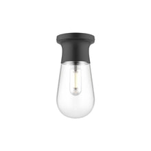 Load image into Gallery viewer, Marcel Semi Flush Mount Ceiling Light in Matte Black.
