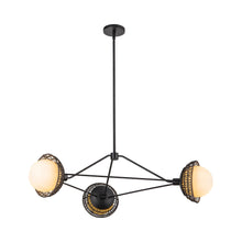 Load image into Gallery viewer, Perth Chandelier in Matte Black.
