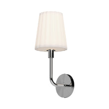 Load image into Gallery viewer, Plisse Wall Light in Chrome (18-Inch).
