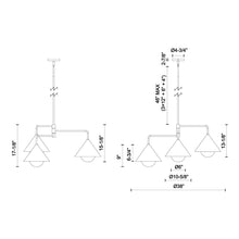 Load image into Gallery viewer, Remy Chandelier - line drawing.
