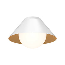 Load image into Gallery viewer, Remy Flush Mount Ceiling Light in White.
