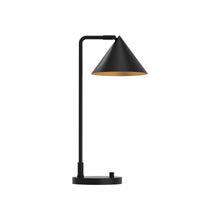 Load image into Gallery viewer, Remy Table Lamp in Matte Black.
