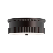Load image into Gallery viewer, Rue Flush Mount Ceiling Light in Warm Bronze.

