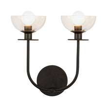 Load image into Gallery viewer, Sylvia Bath Wall Light in Matte Black.
