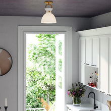 Load image into Gallery viewer, Waldo Semi Flush Mount Ceiling Light in kitchen.
