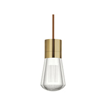 Load image into Gallery viewer, Alva LED Pendant Light in Copper/Aged Brass.
