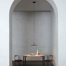 Load image into Gallery viewer, Aplomb Wide Pendant Light in dining room.
