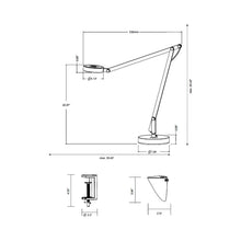 Load image into Gallery viewer, Amsterdam LED Table Lamp - line drawing.
