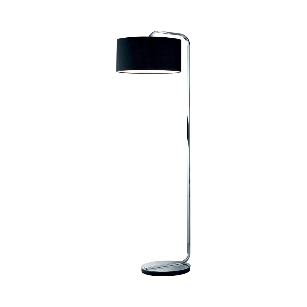 Cannes Floor Lamp in Chrome/Black.