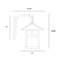 Load image into Gallery viewer, Evergreen Wall Light - line drawing.
