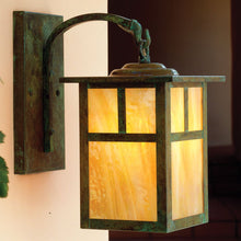 Load image into Gallery viewer, Mission Hanging Wall Light in Outside Area.
