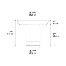 Load image into Gallery viewer, Bonta LED Table Lamp - line drawing.
