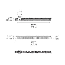 Load image into Gallery viewer, Calipso LED Linear Ceiling Light - line drawing.
