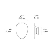 Load image into Gallery viewer, Facce Tetro Shallow LED Ceiling / Wall Light - line drawing.
