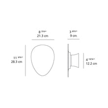 Load image into Gallery viewer, Facce Tetro Shallow LED Ceiling / Wall Light - line drawing.
