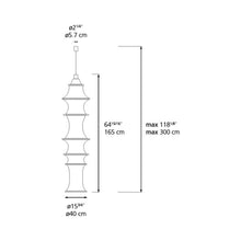 Load image into Gallery viewer, Falkland Suspension Light - line drawing.
