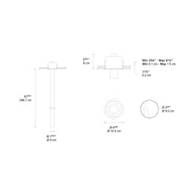 Load image into Gallery viewer, La Linea LED Recessed Light - line drawing.
