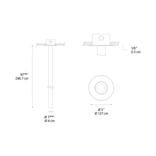 Load image into Gallery viewer, La Linea LED Recessed Light - line drawing.
