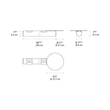 Load image into Gallery viewer, La Linea LED Surface Ceiling / Wall Light - line drawing.
