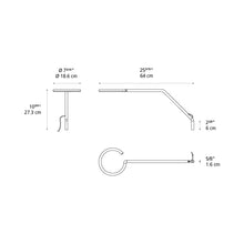 Load image into Gallery viewer, Vine LED Wall Light - line drawing.
