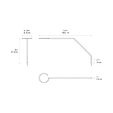 Load image into Gallery viewer, Vine LED Wall Light - line drawing.
