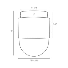 Load image into Gallery viewer, Allentown Flush Mount Ceiling Light - line drawing.
