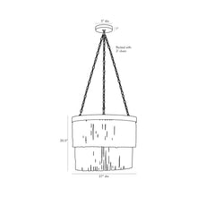 Load image into Gallery viewer, Arya Chandelier - line drawing.
