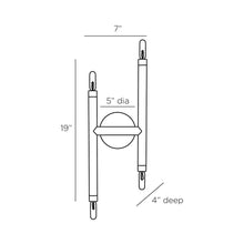 Load image into Gallery viewer, Ballard Flush Mount Ceiling Light - line drawing.
