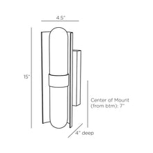 Load image into Gallery viewer, Bretman LED Wall Light - line drawing.
