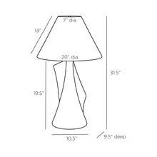 Load image into Gallery viewer, Bruce Table Lamp - line drawing.
