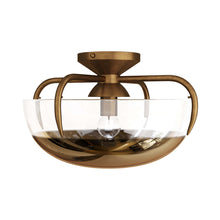 Load image into Gallery viewer, Corona Flush Mount Ceiling Light in Detail.

