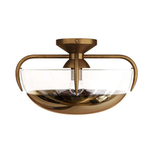 Load image into Gallery viewer, Corona Flush Mount Ceiling Light in Detail.
