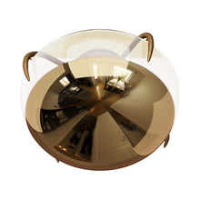 Load image into Gallery viewer, Corona Flush Mount Ceiling Light in Detail.
