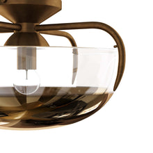 Load image into Gallery viewer, Corona Flush Mount Ceiling Light in Detail.
